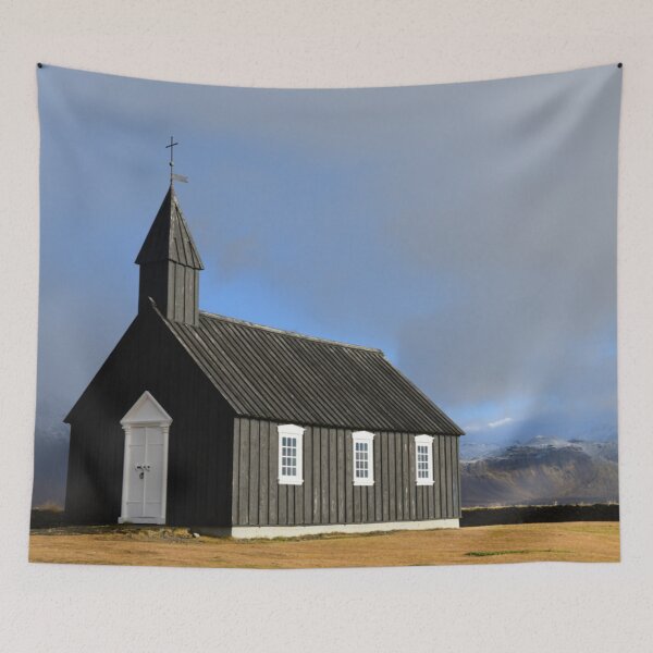 Item preview, The Black Church of Iceland designed and sold by photosbymia.