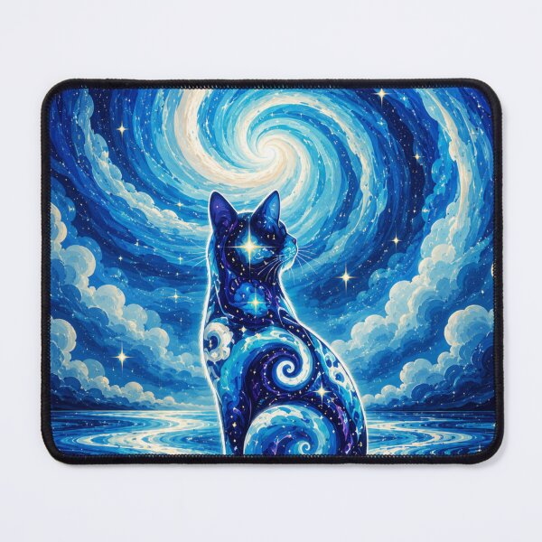 Item preview, Cosmic Cat Swirl Dreamscape Celestial Galaxy Vision designed and sold by Mindworx21.