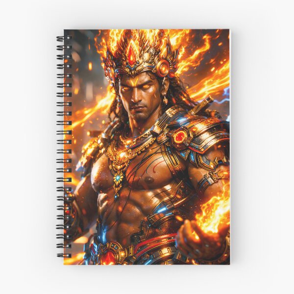 Item preview, Agni Plasma Fire — Hindu God Art | Cyberpunk designed and sold by CosmicLotusArt.