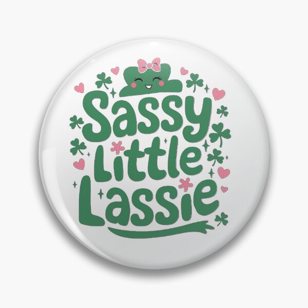Item preview, Sassy Little Lassie Funny Irish Girl St Patricks Day Colour  designed and sold by Scorpion Creative.