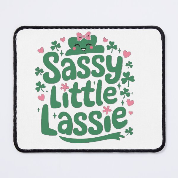 Item preview, Sassy Little Lassie Funny Irish Girl St Patricks Day Colour designed and sold by Scorpion Creative.