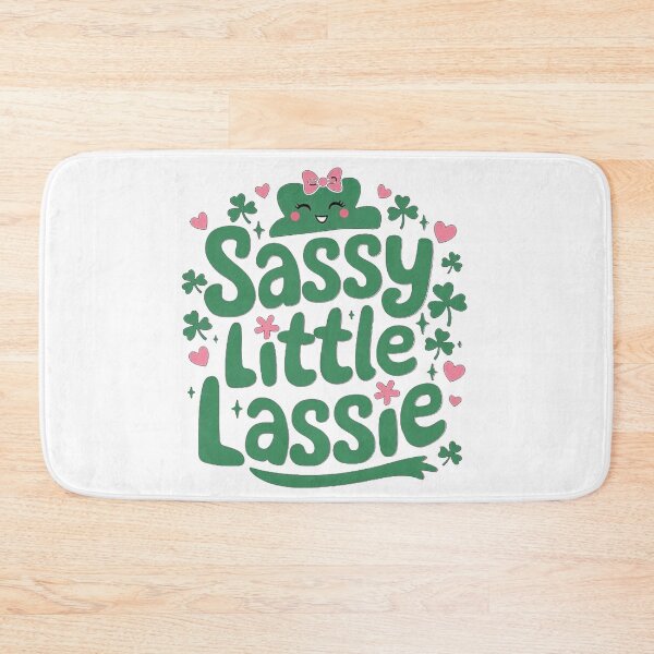 Item preview, Sassy Little Lassie Funny Irish Girl St Patricks Day Colour  designed and sold by Scorpion Creative.