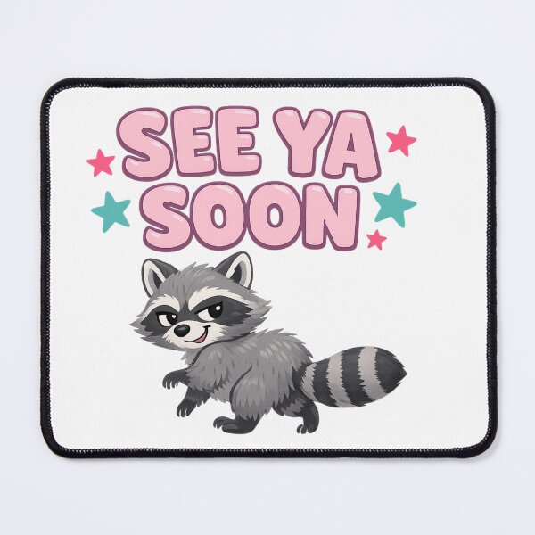 Item preview, Funny Raccoon Shirt See Ya Soon Racoon Star Quote T-Shirt, Cute Trash Panda Gift, Animal Lover Graphic Tee designed and sold by inkspotbywissal.