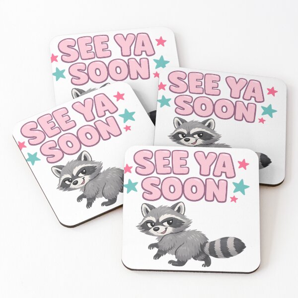 Item preview, Funny Raccoon Shirt See Ya Soon Racoon Star Quote T-Shirt, Cute Trash Panda Gift, Animal Lover Graphic Tee designed and sold by inkspotbywissal.