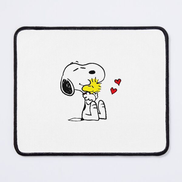 Item preview, Snoopy Valentines Hug with Woodstock and Hearts designed and sold by mkilpt.