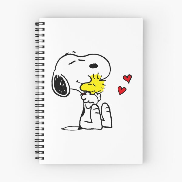 Item preview, Snoopy Valentines Hug with Woodstock and Hearts designed and sold by mkilpt.