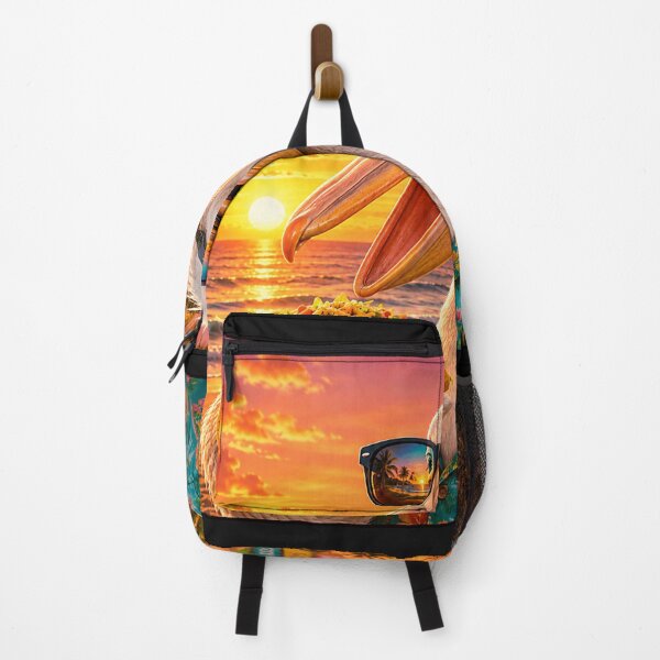 Item preview, Pelican Taco Sunset Beach Funny Tropical Bird Art designed and sold by Littermin.