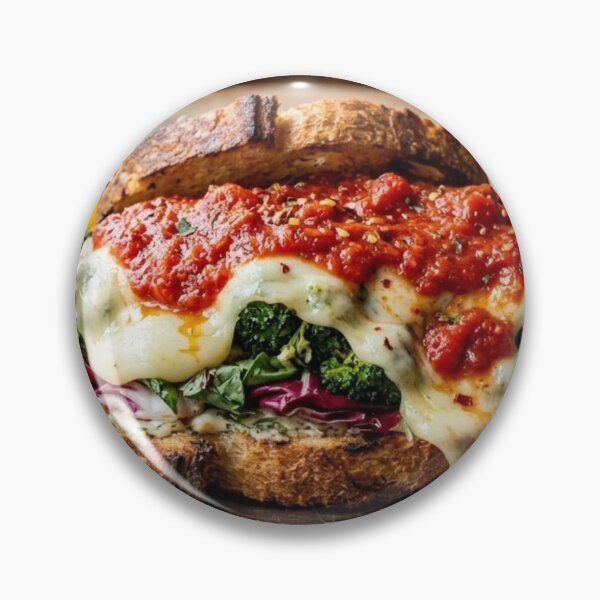 Item preview, Broccoli Sandwich with Cheese and Marinara Sauce designed and sold by Uniqueartai.