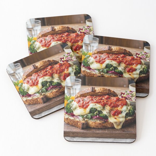 Item preview, Broccoli Sandwich with Cheese and Marinara Sauce designed and sold by Uniqueartai.
