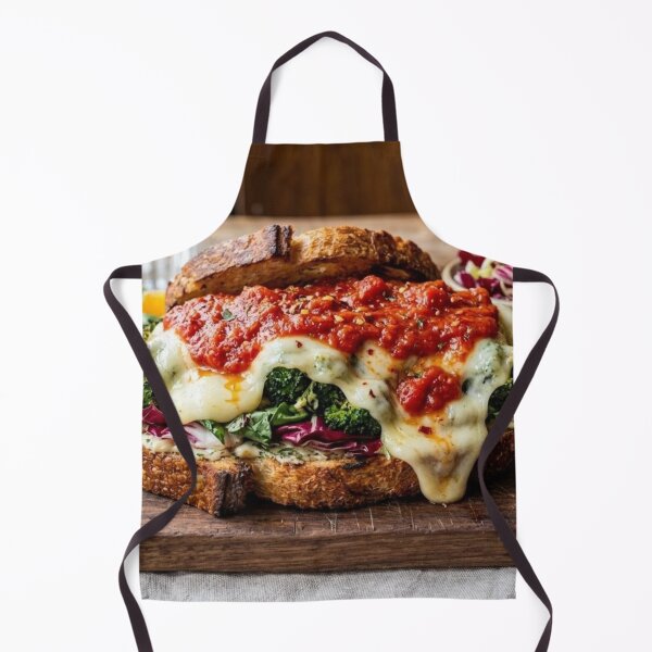 Item preview, Broccoli Sandwich with Cheese and Marinara Sauce designed and sold by Uniqueartai.