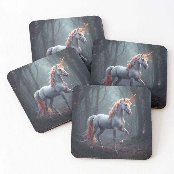 Item preview, Magical Unicorn in Enchanted Forest | Fantasy Aesthetic Art designed and sold by SarkisovaNune.