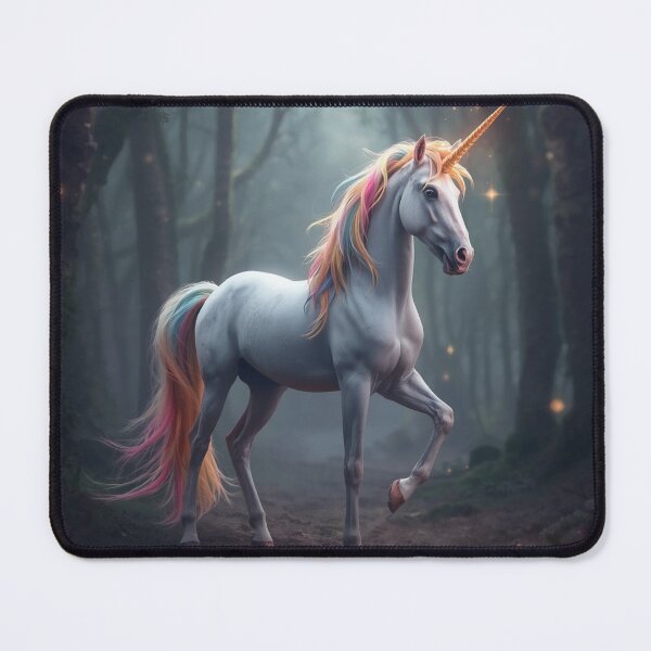 Item preview, Magical Unicorn in Enchanted Forest | Fantasy Aesthetic Art designed and sold by SarkisovaNune.