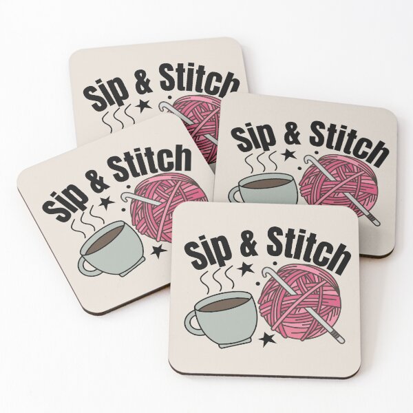 Item preview, Sip & Stitch - Coffee & Crochet Lover Design designed and sold by SipAndStitchCo.