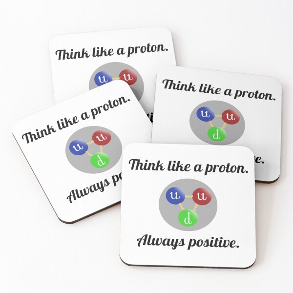 Item preview, Think Like a Proton Always Positive Science Quote Design designed and sold by PixelParinda.