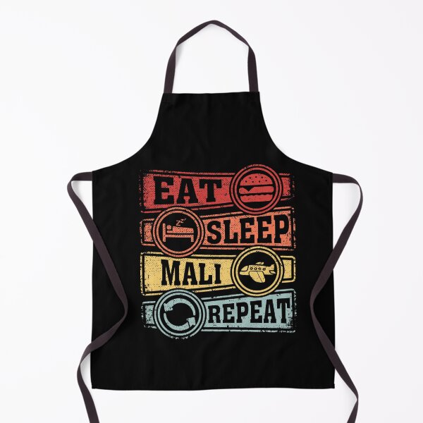 Item preview, Eat Sleep Mali Repeat designed and sold by GabbyKash.