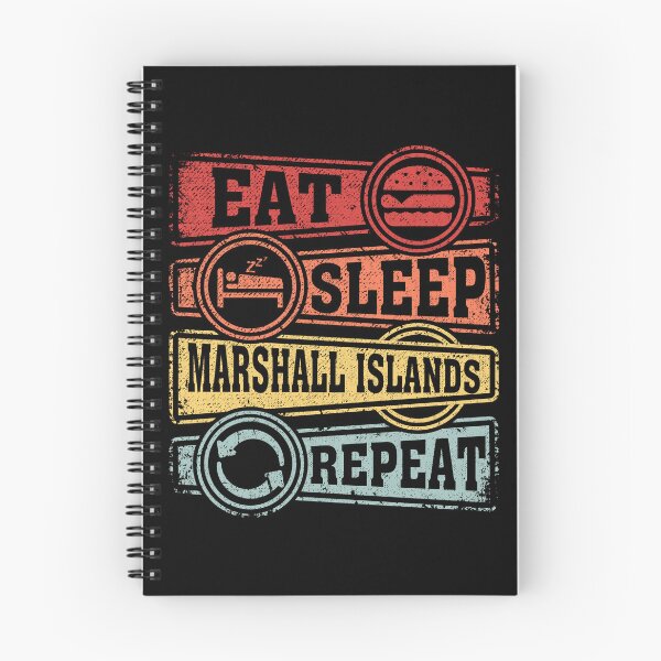 Item preview, Eat Sleep Marshall Islands Repeat designed and sold by GabbyKash.