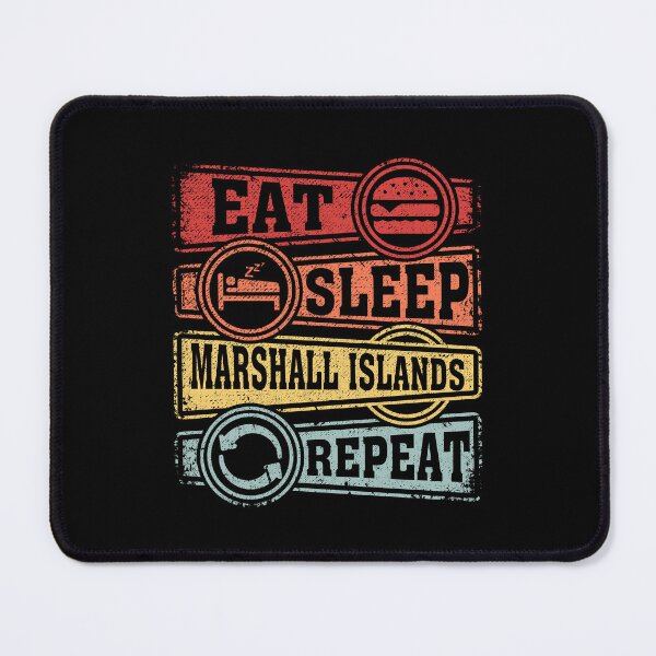 Item preview, Eat Sleep Marshall Islands Repeat designed and sold by GabbyKash.
