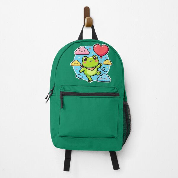 Item preview, Heart Balloon Frog – Cute Floating Sky Cartoon Aesthetic designed and sold by ArtsyExplorer.