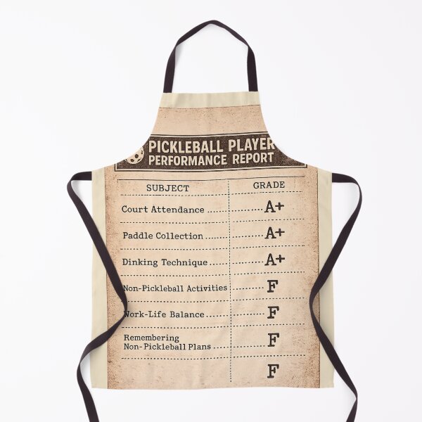 Item preview, Pickleball Player Report Card – Funny Vintage Performance Humor Art | Pickleball Addict Gift designed and sold by irfanshikh.