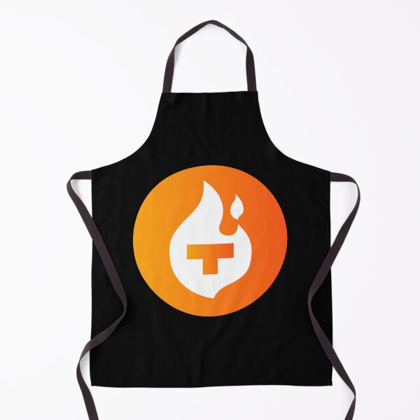 Item preview, Theta Fuel TFUEL Crypto Fire Flame Logo Orange Circle designed and sold by mkilpt.