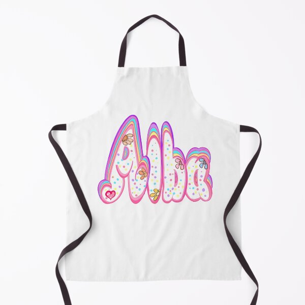 Item preview, Alba Name Pastel Sprinkles Cute Custom Bubble Letters designed and sold by Artonmytee.