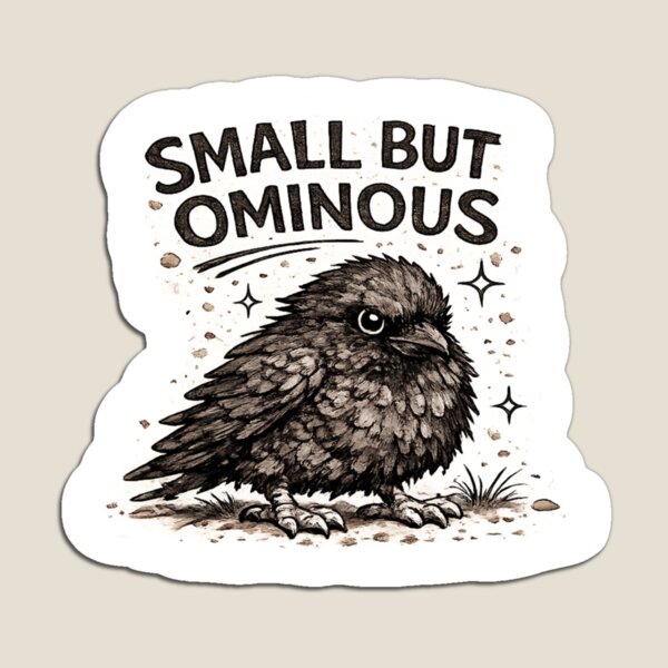 Item preview, Problematic Crow - Small But Ominous designed and sold by LittleInkStudio.