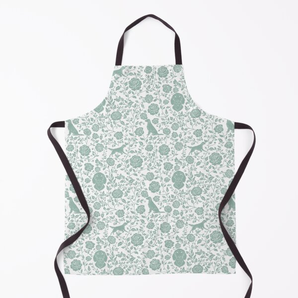 Item preview, Setter Dogs Floral Pattern | Elegant Irish English Gordon Setter Design in Green designed and sold by WildLakePatterns.