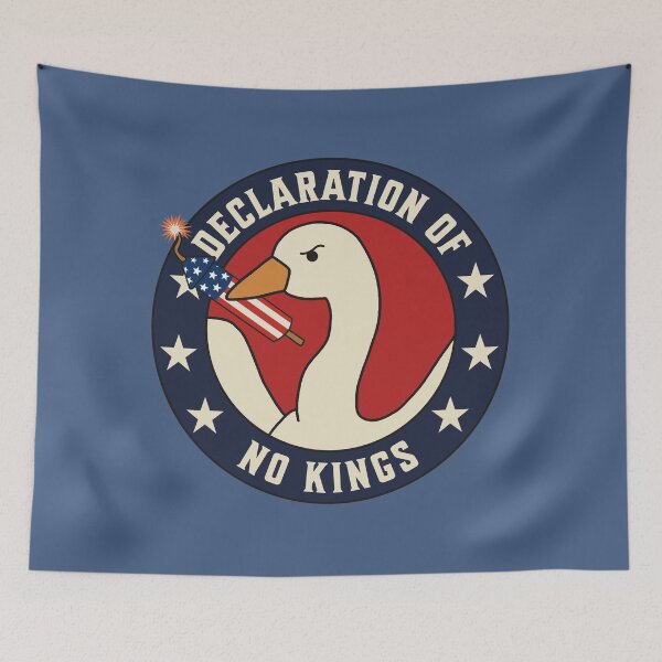 Item preview, Declaration of No Kings Retro Americana Goose Design designed and sold by ValentinaHramov.