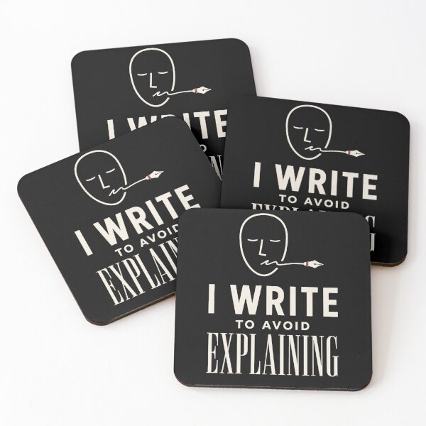 Item preview, I Write To Avoid Explaining – Funny Introvert Writer Gift designed and sold by Lyfeinsights.