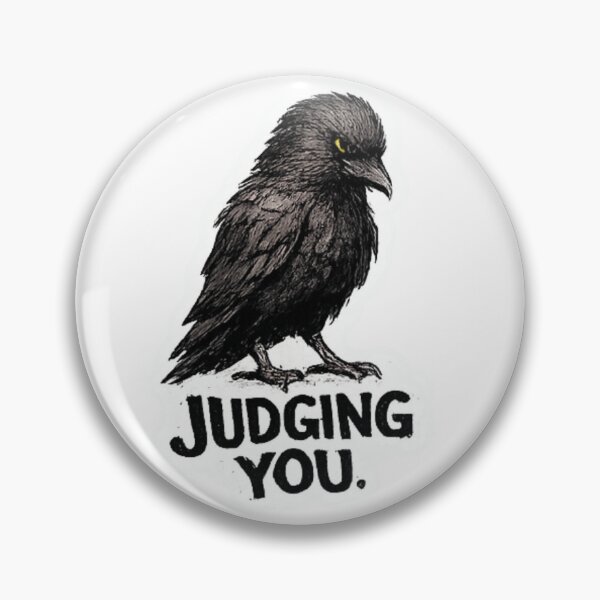 Item preview, Problematic Crow - Judging You designed and sold by LittleInkStudio.