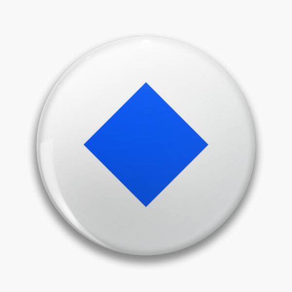 Item preview, Waves Blockchain Crypto Blue Diamond Geometric Logo designed and sold by mkilpt.