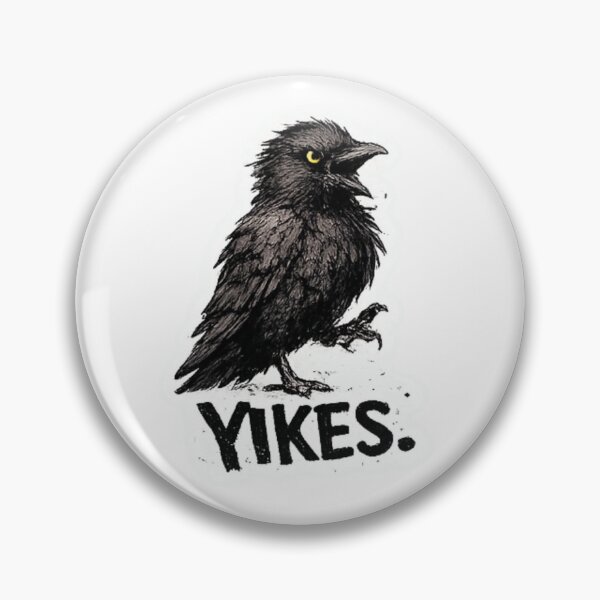 Item preview, Problematic Crow - Yikes designed and sold by LittleInkStudio.