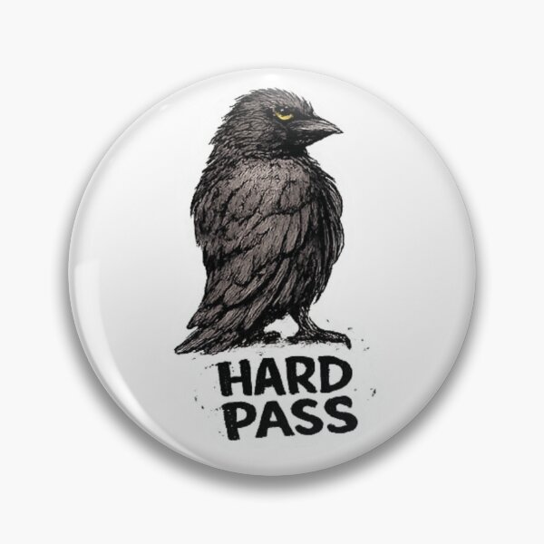 Item preview, Problematic Crow - Hard Pass designed and sold by LittleInkStudio.