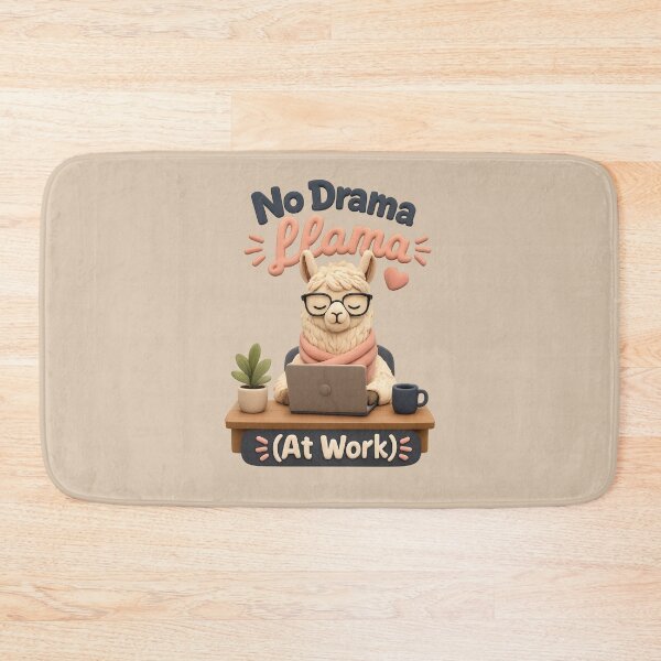 Item preview, No Drama Llama At Work | Cute 3D Office Animal designed and sold by Moons Studio.