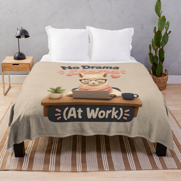 Item preview, No Drama Llama At Work | Cute 3D Office Animal designed and sold by Moons Studio.