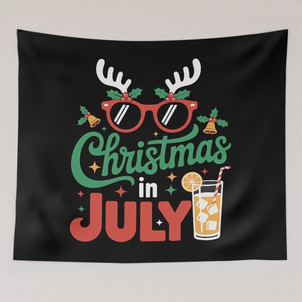 Item preview, christmas in july with sunglasses for summer xmas designed and sold by sailorjessiArt.