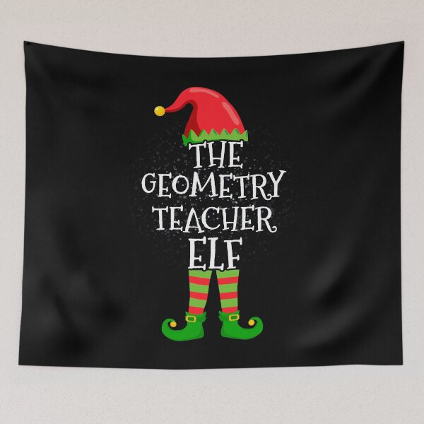 Item preview, Geometry Teacher Elf Family Matching Christmas Group designed and sold by CosmoKitsch.