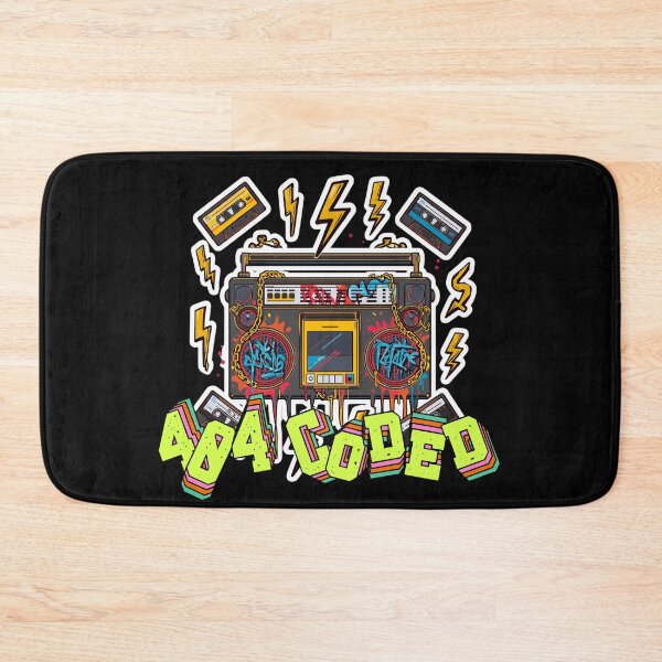 Item preview, 404 Coded - Retro Boombox Hip Hop Graffiti Sticker designed and sold by THE 1ONE.