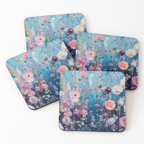 Item preview, Blooming Garden Floral Art, Soft Pink Purple Blue Illustration designed and sold by daila70.
