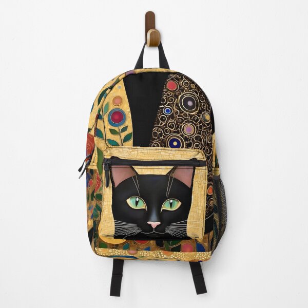 Item preview, Gustav Klimt Cat in Colorful Garden designed and sold by Vicky Brago-Mitchell®.