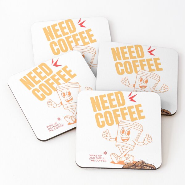 Item preview, Retro Coffee Mascot - Craving Coffee Vintage Doodle designed and sold by royalsillagee.