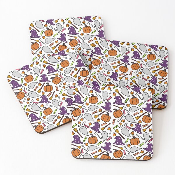 Item preview, Cute Spooky Halloween Doodle Pattern designed and sold by BunnubiArt.