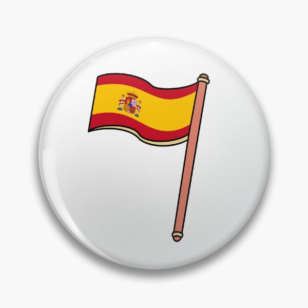 Artikelvorschau, Aufkleber mit spanischer Flagge entworfen und verkauft von PinkPeelUK.