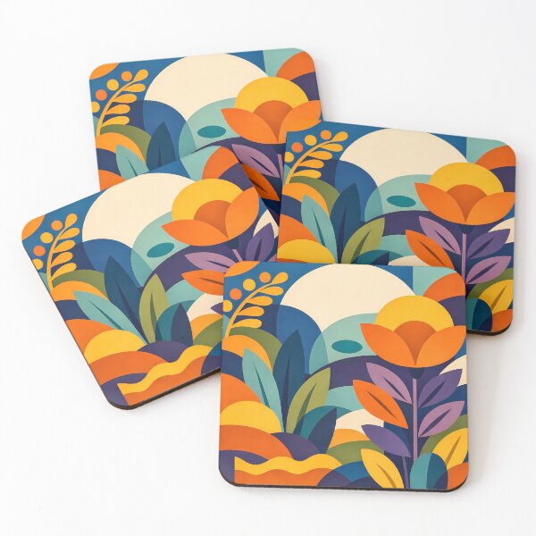 Item preview, Bold Abstract Botanical Flower and Leaves designed and sold by InkSmithery.