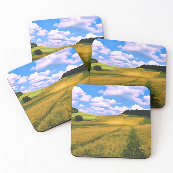 Item preview, Golden Fields Countryside Landscape Nature Scenery Farming designed and sold by DrysVRO.
