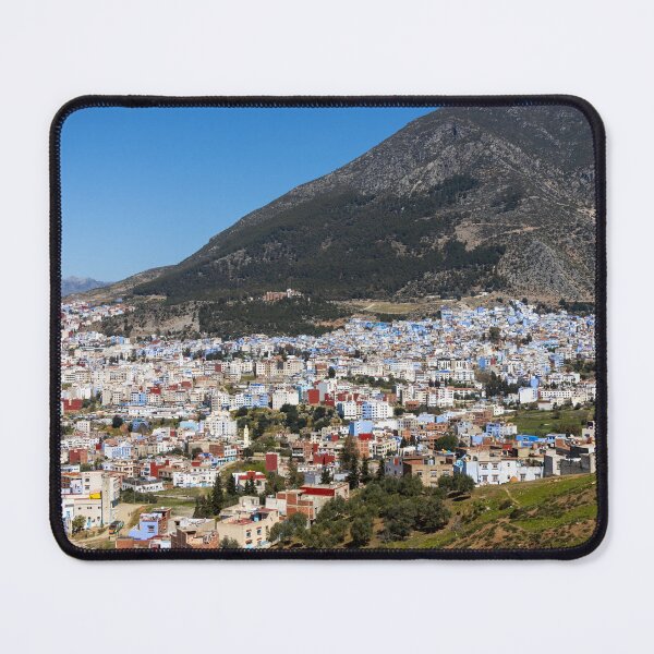 Item preview, Chefchaouen Blue City Morocco Mountain Panorama designed and sold by Two-Tickets-To.