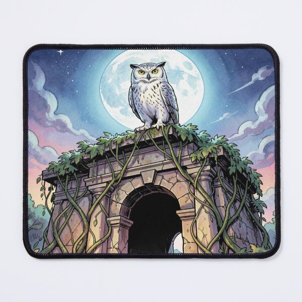 Item preview, Moonlit Owl Watch – Mystical nighttime atmosphere between nature, tranquility and atmospheric elegance designed and sold by FotoworldEdel.