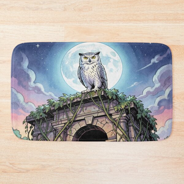 Item preview, Moonlit Owl Watch – Mystical nighttime atmosphere between nature, tranquility and atmospheric elegance designed and sold by FotoworldEdel.