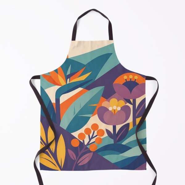 Item preview, Abstract Botanical Garden with Geometric Leaves designed and sold by InkSmithery.