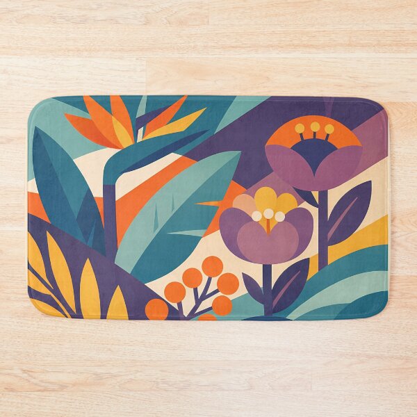 Item preview, Abstract Botanical Garden with Geometric Leaves designed and sold by InkSmithery.